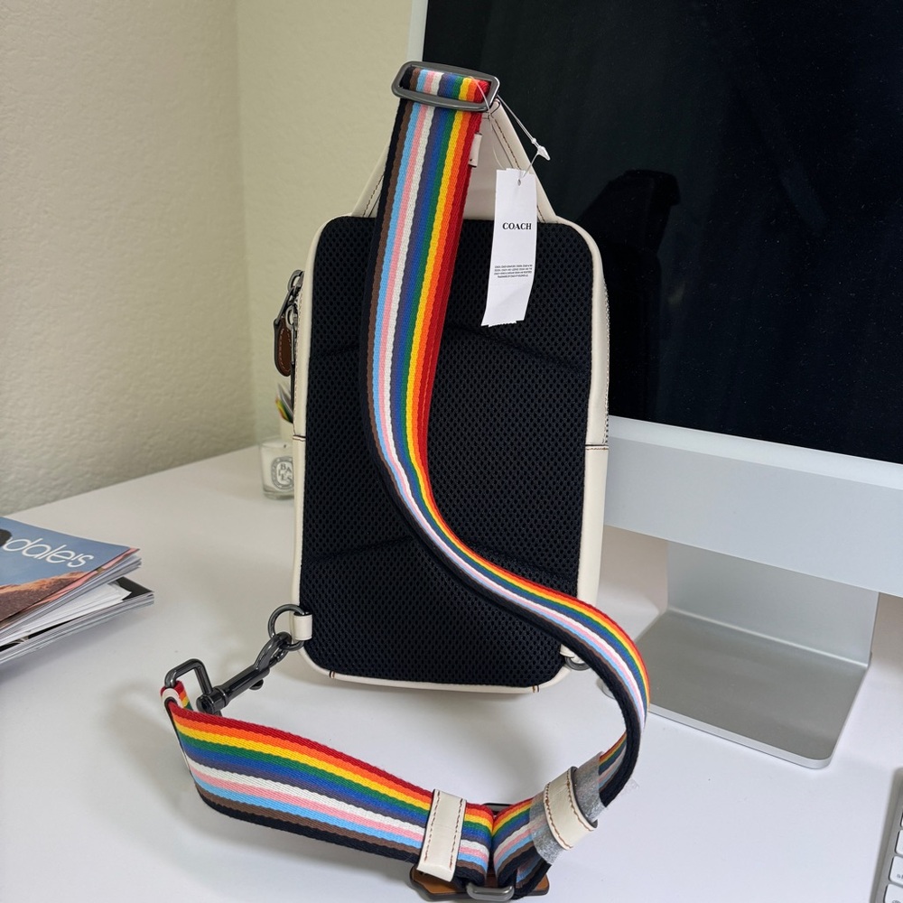 coach SULLIVAN PACK IN RAINBOW SIGNATURE CANVAS (COACH CJ581) - Picture 2 of 8